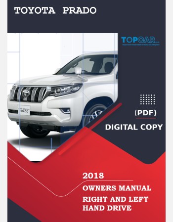 toyota land cruiser prado 2018 owners manual rhd & lhd